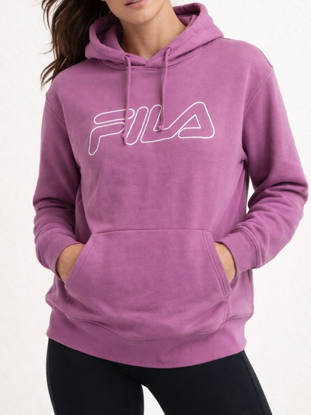 FILA | Purple | Fleece Hoodie Sweatshirt XXL